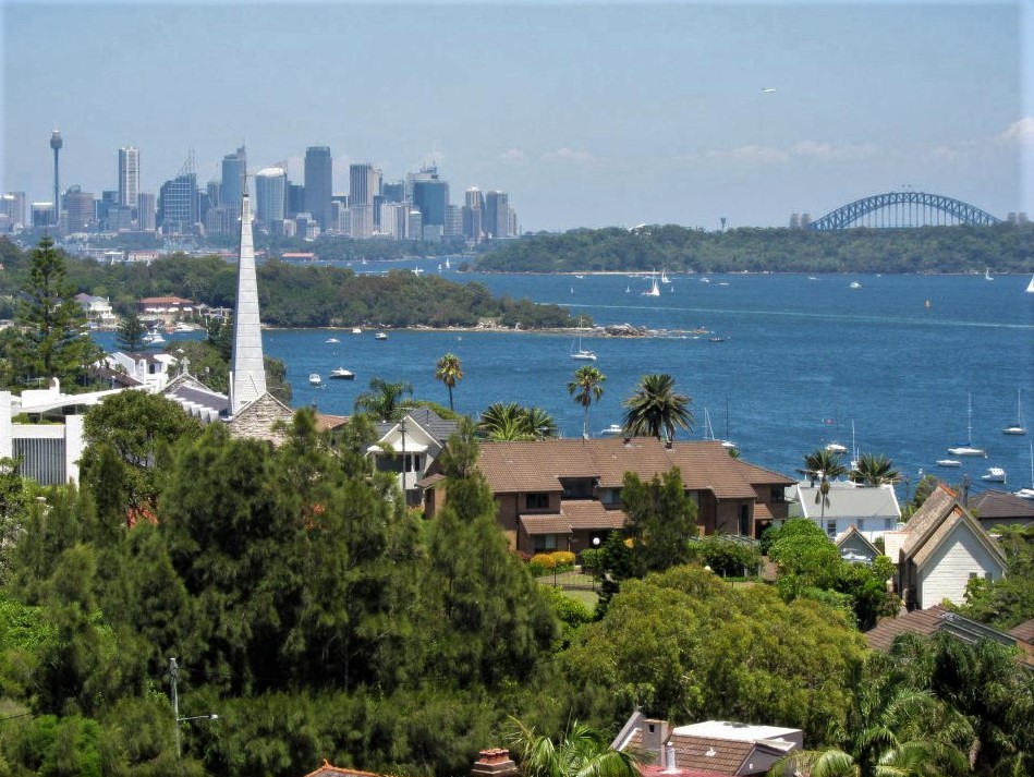 A view of the city of Sydney from a distance